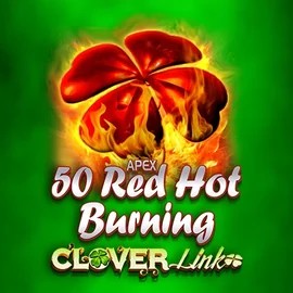 50 Red Hot Burning Clover Links casino game by Novomatic – featured logo at Binobet Casino